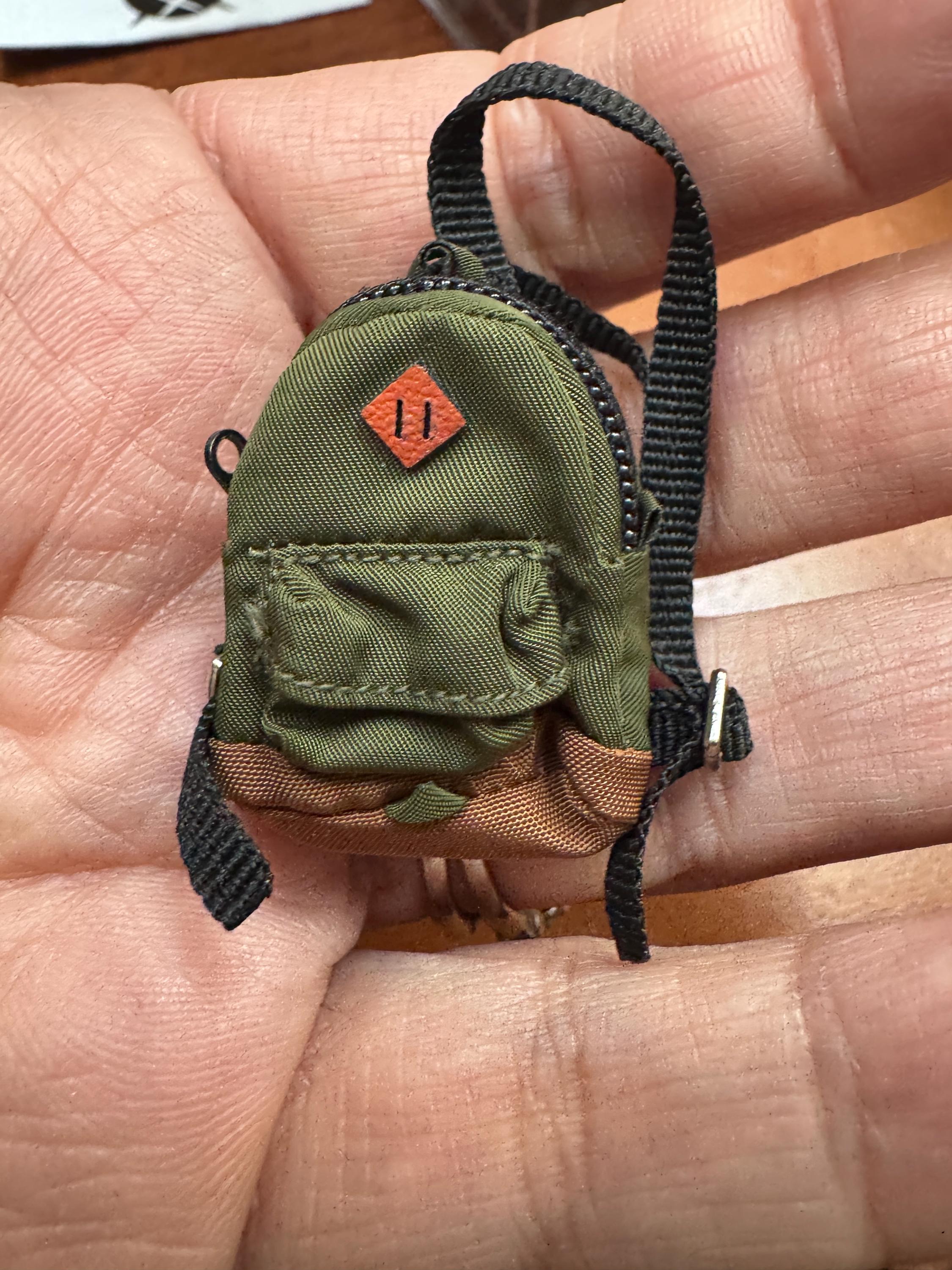 dollhouse Miniature backpack Jansport type dollhouse miniature backpack 1/12 backpack for 6 inch figure