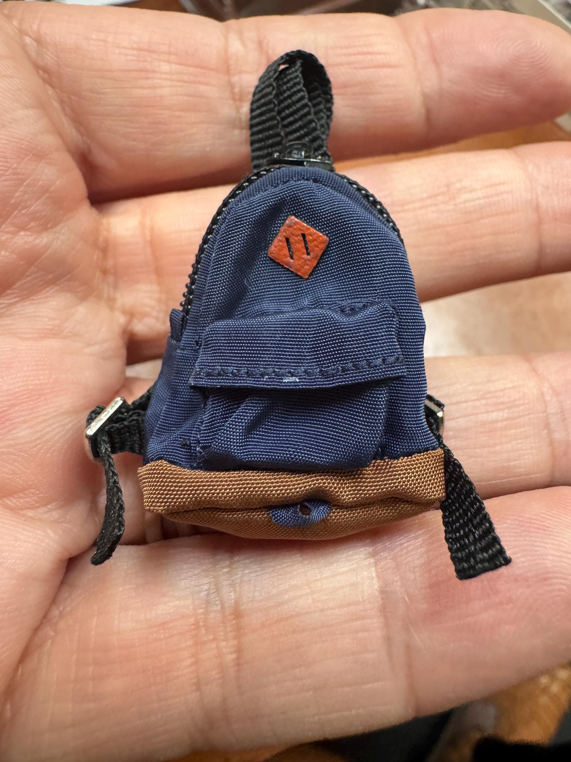 dollhouse Miniature backpack Jansport type dollhouse miniature backpack 1/12 backpack for 6 inch figure