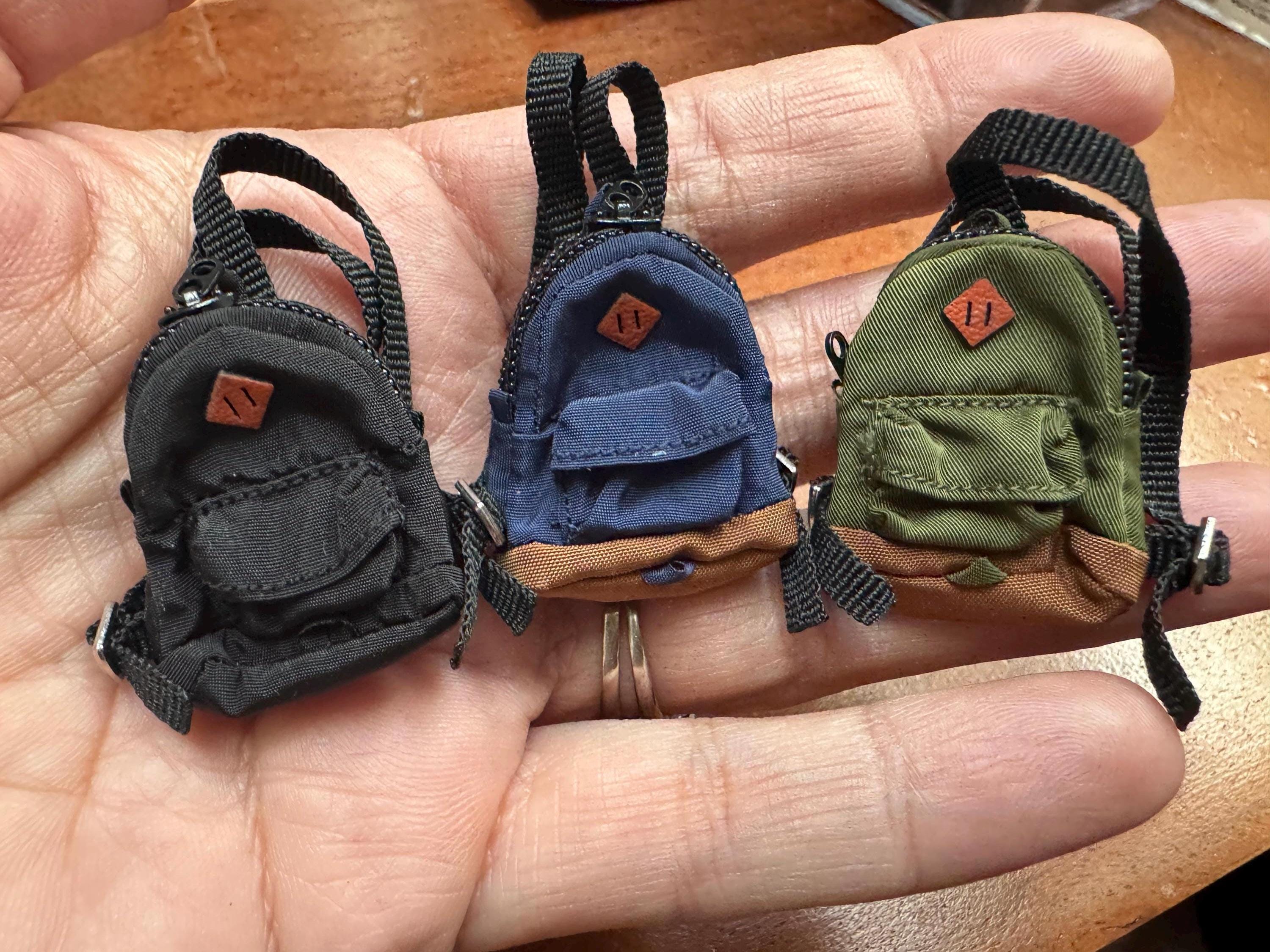 dollhouse Miniature backpack Jansport type dollhouse miniature backpack 1/12 backpack for 6 inch figure