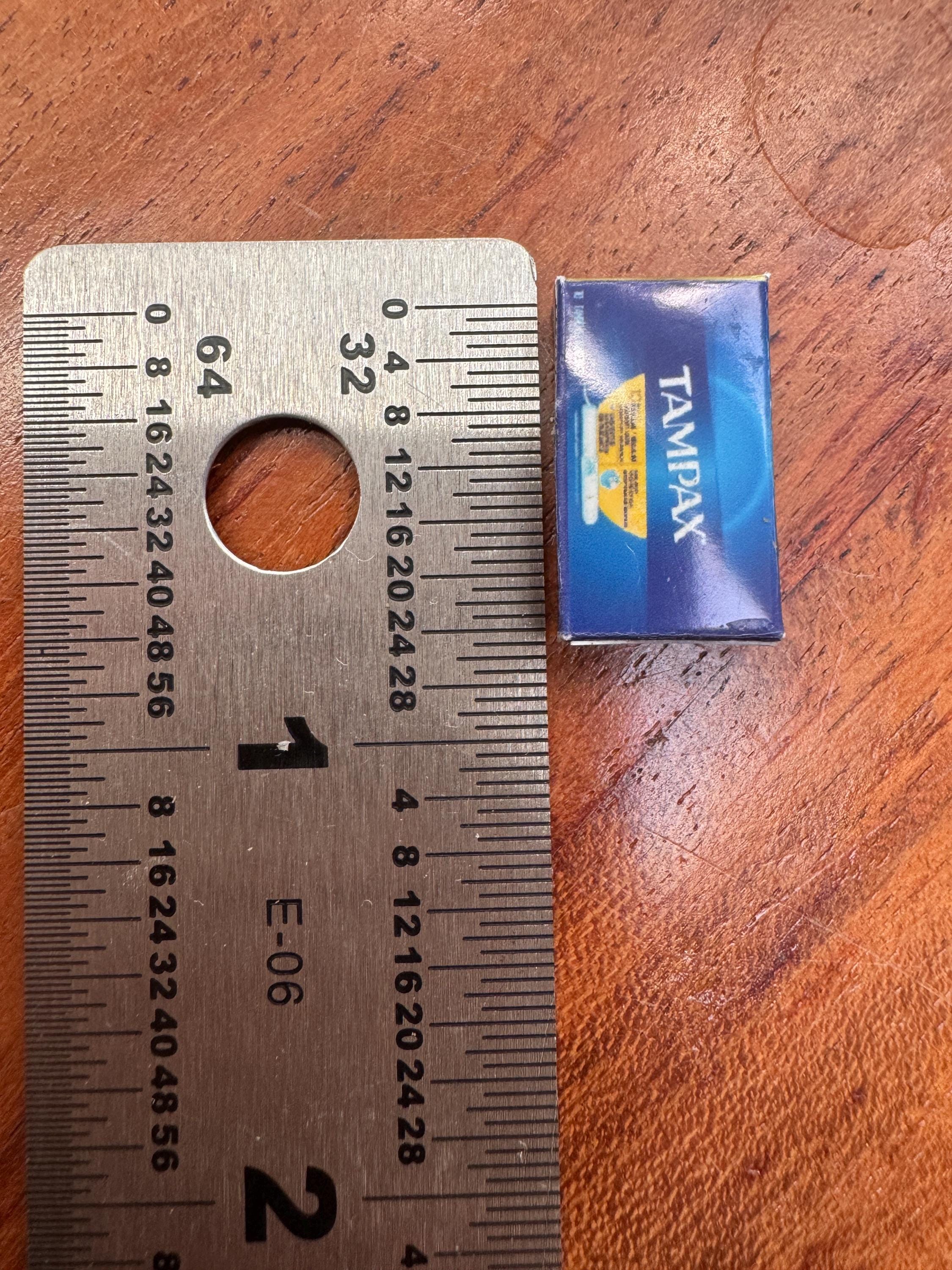 dollhouse miniature tampons 1/12 tampon box dollhouse bathroom decor