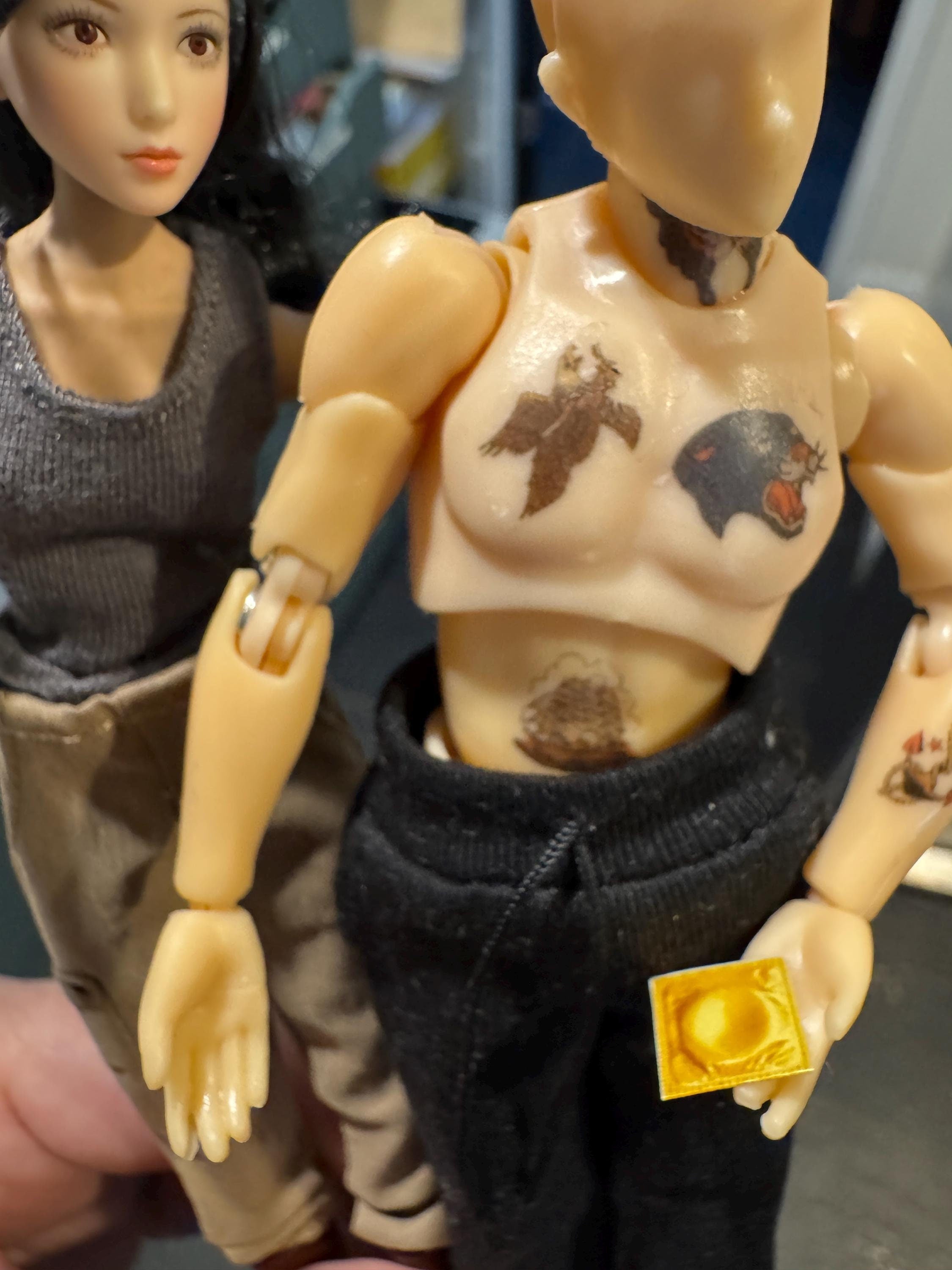 Dollhouse miniature condoms 1/12 condom dollhouse bathroom supply