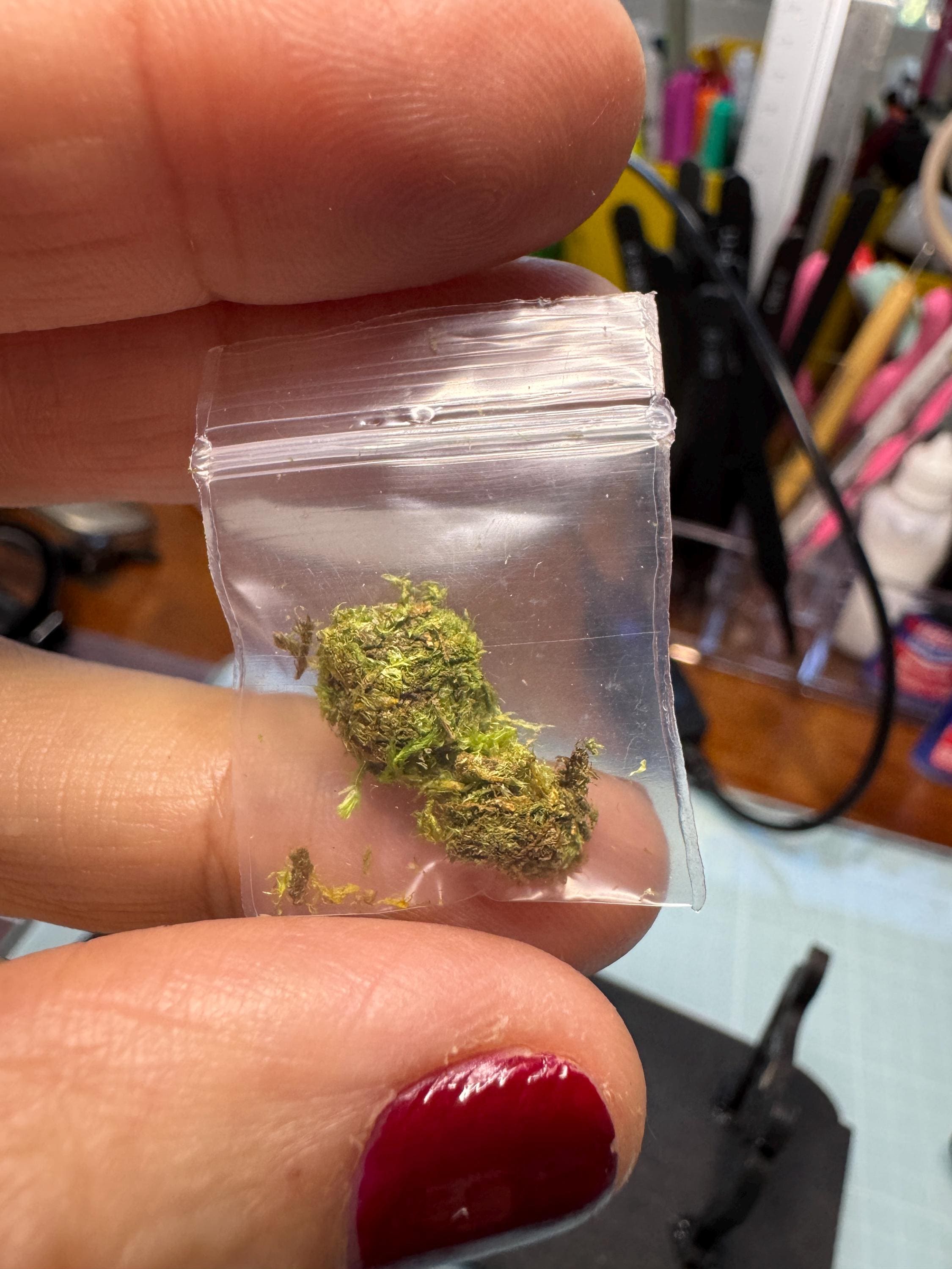 dollhouse miniature weed 1/12 and 1/6 scale fake cannabis stoner