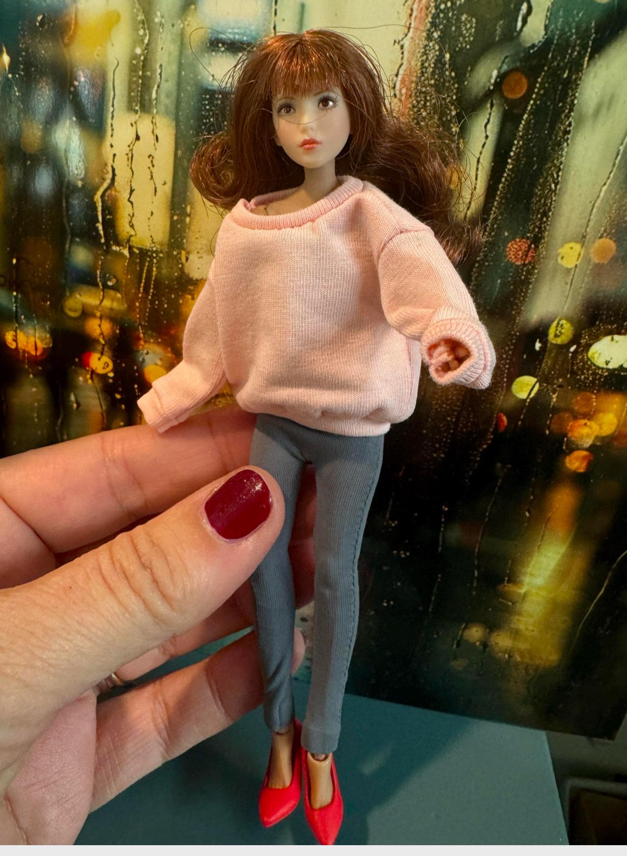 dollhouse miniature sweatshirt and jogger, 1/12 clothing