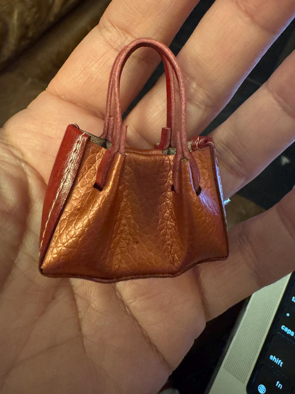 dollhouse miniature purse 1/12 scale tote dollhouse miniature bag purse tote for 6 inch doll