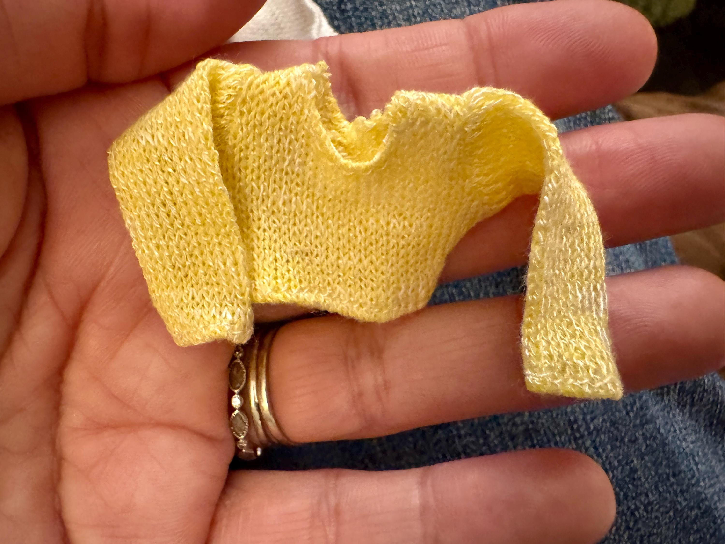dollhouse miniature cropped Sweater handmade 1/12 scale clothes