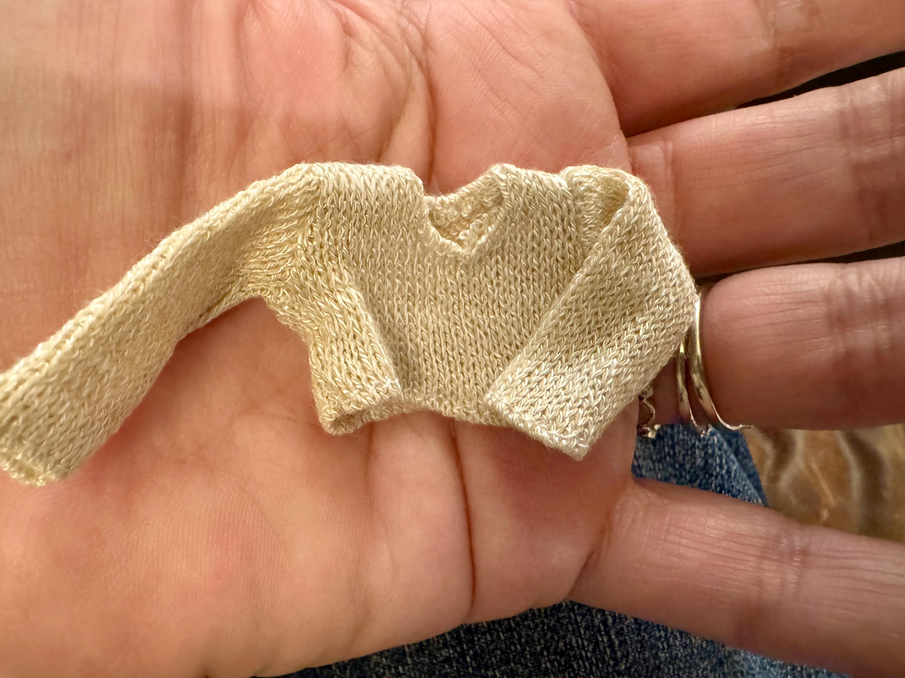 dollhouse miniature cropped Sweater handmade 1/12 scale clothes