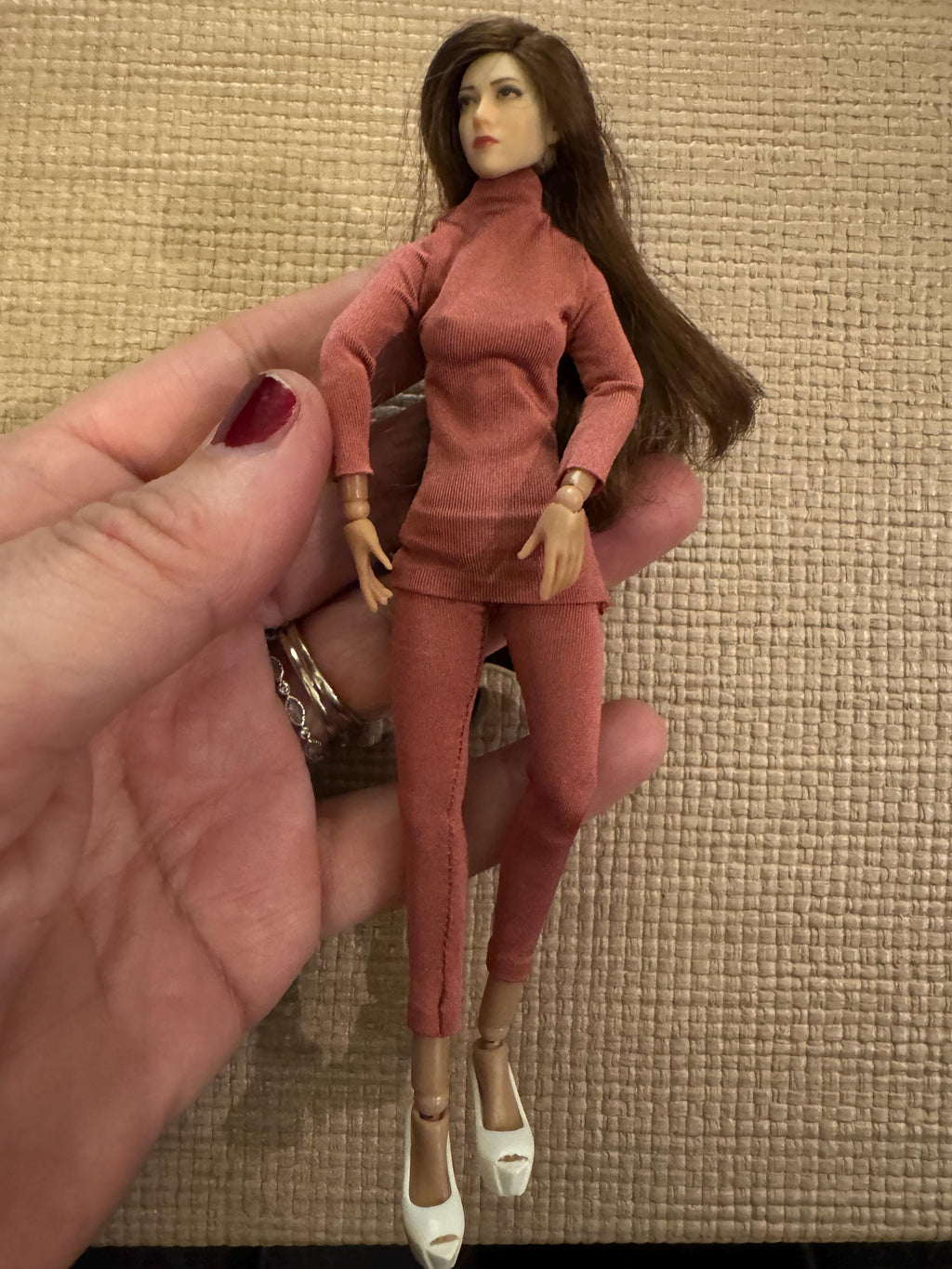 dollhouse miniature pants top shirt dress pants leggings 1/12 clothing for 6 inch doll