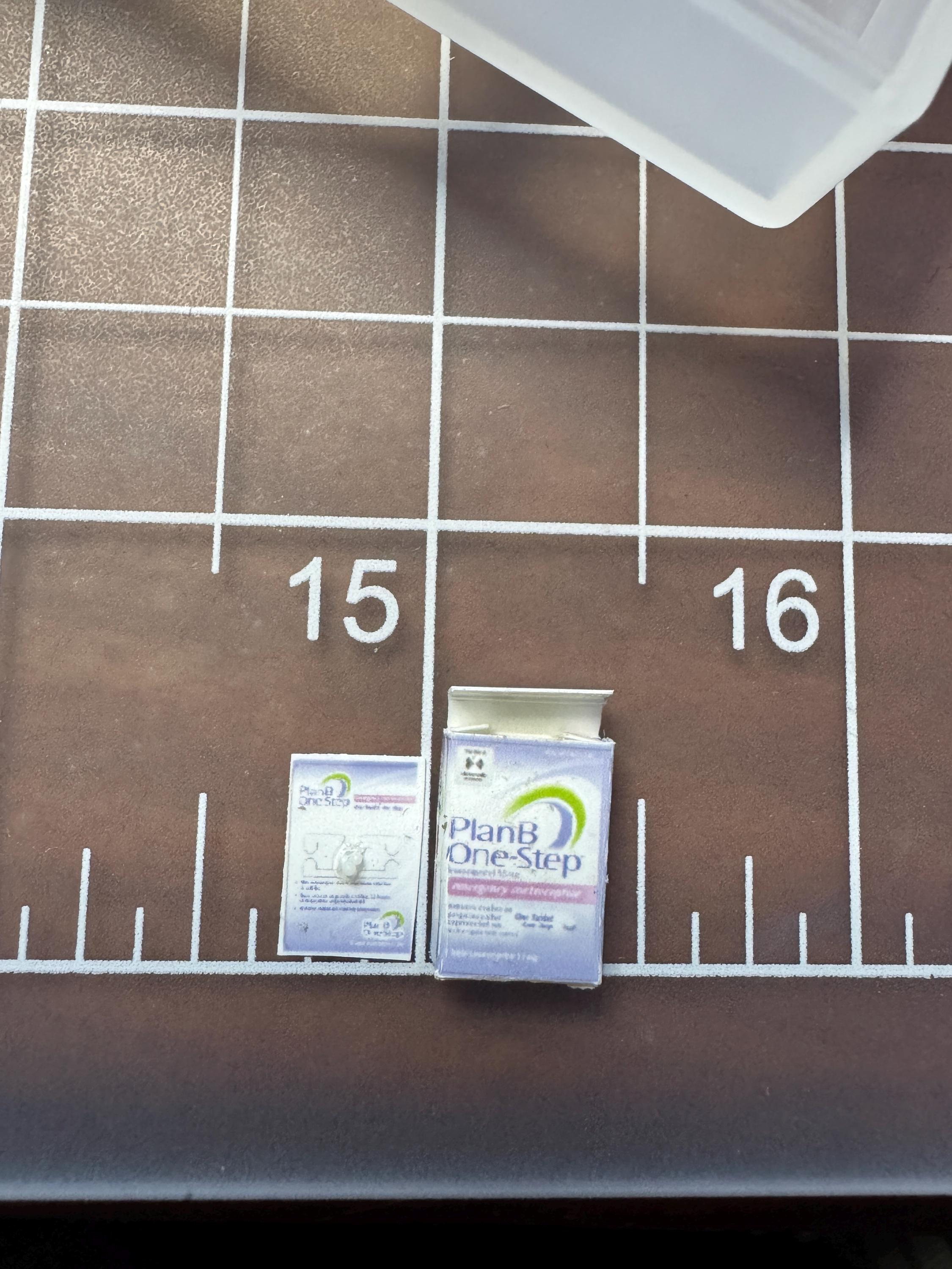 dollhouse miniature Plan B medicine 1/12 decor bathroom accessory