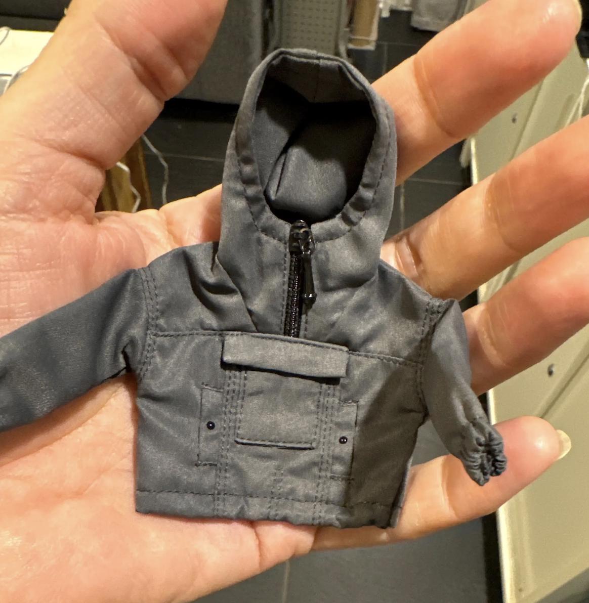 dollhouse miniature jacket,  1/12 scale sweatshirt for 6 inch action figure