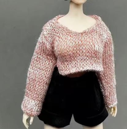 dollhouse miniature cropped Sweater handmade 1/12 scale clothes