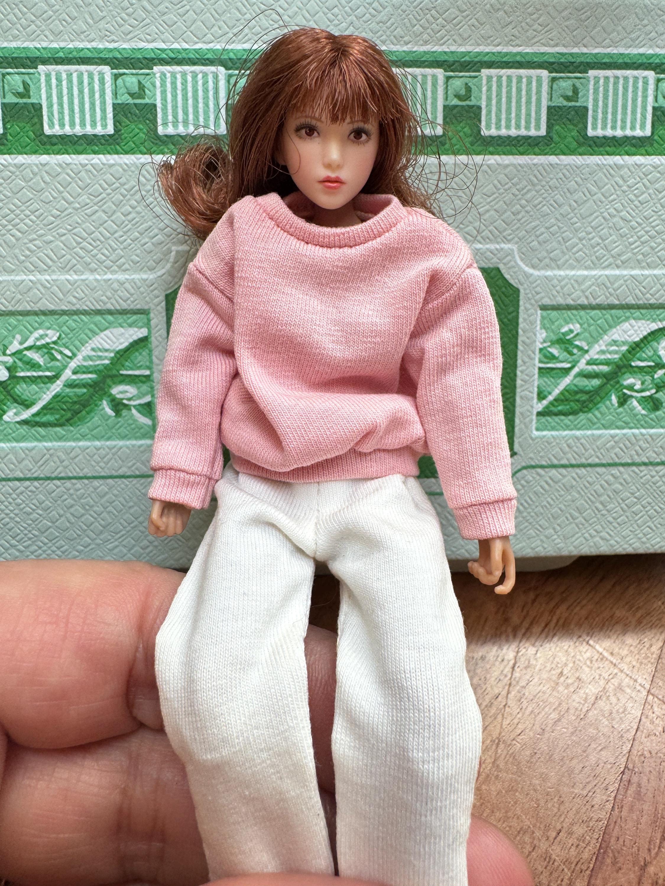 dollhouse miniature sweatshirt and jogger, 1/12 clothing
