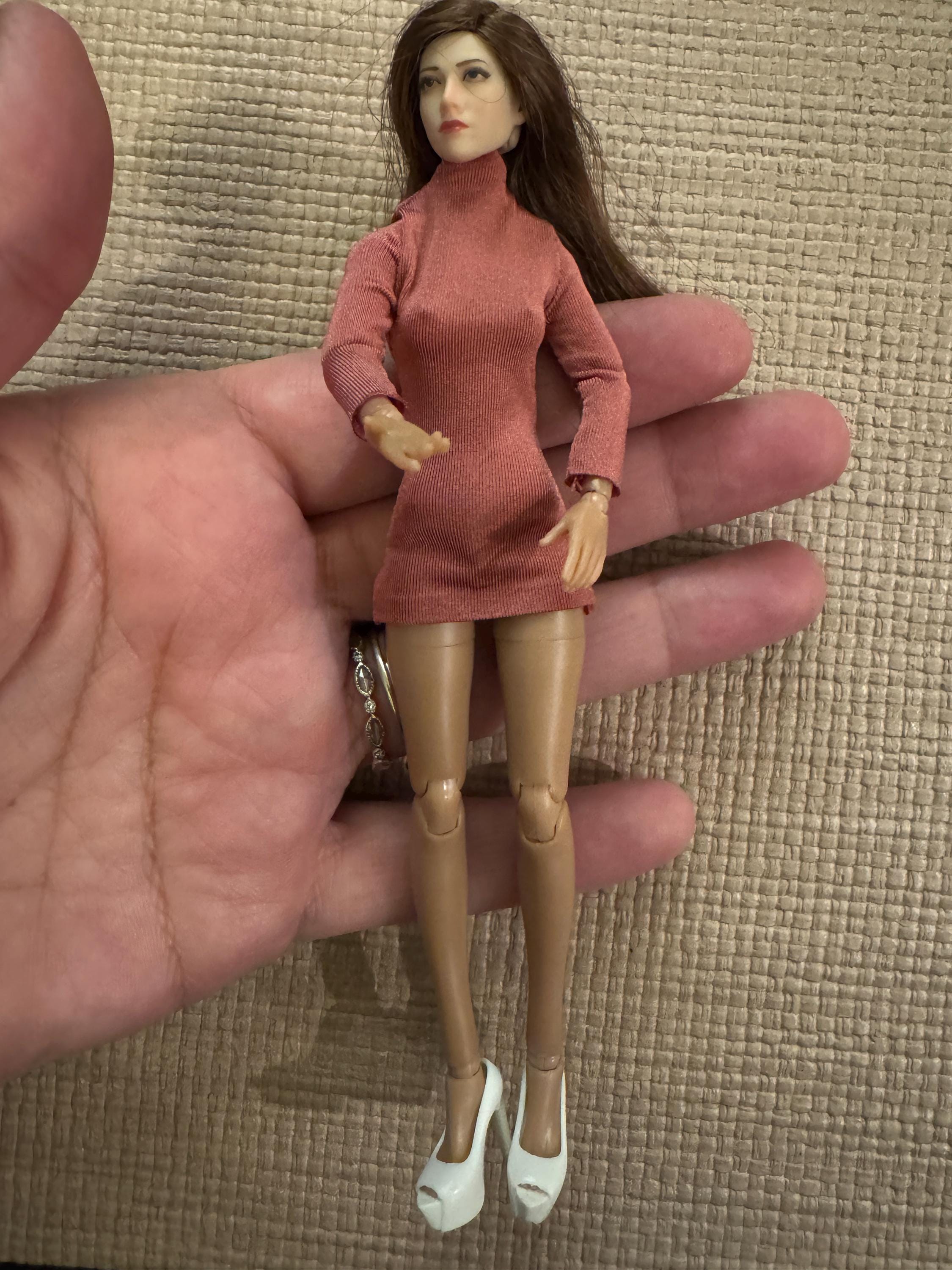 dollhouse miniature pants top shirt dress pants leggings 1/12 clothing for 6 inch doll