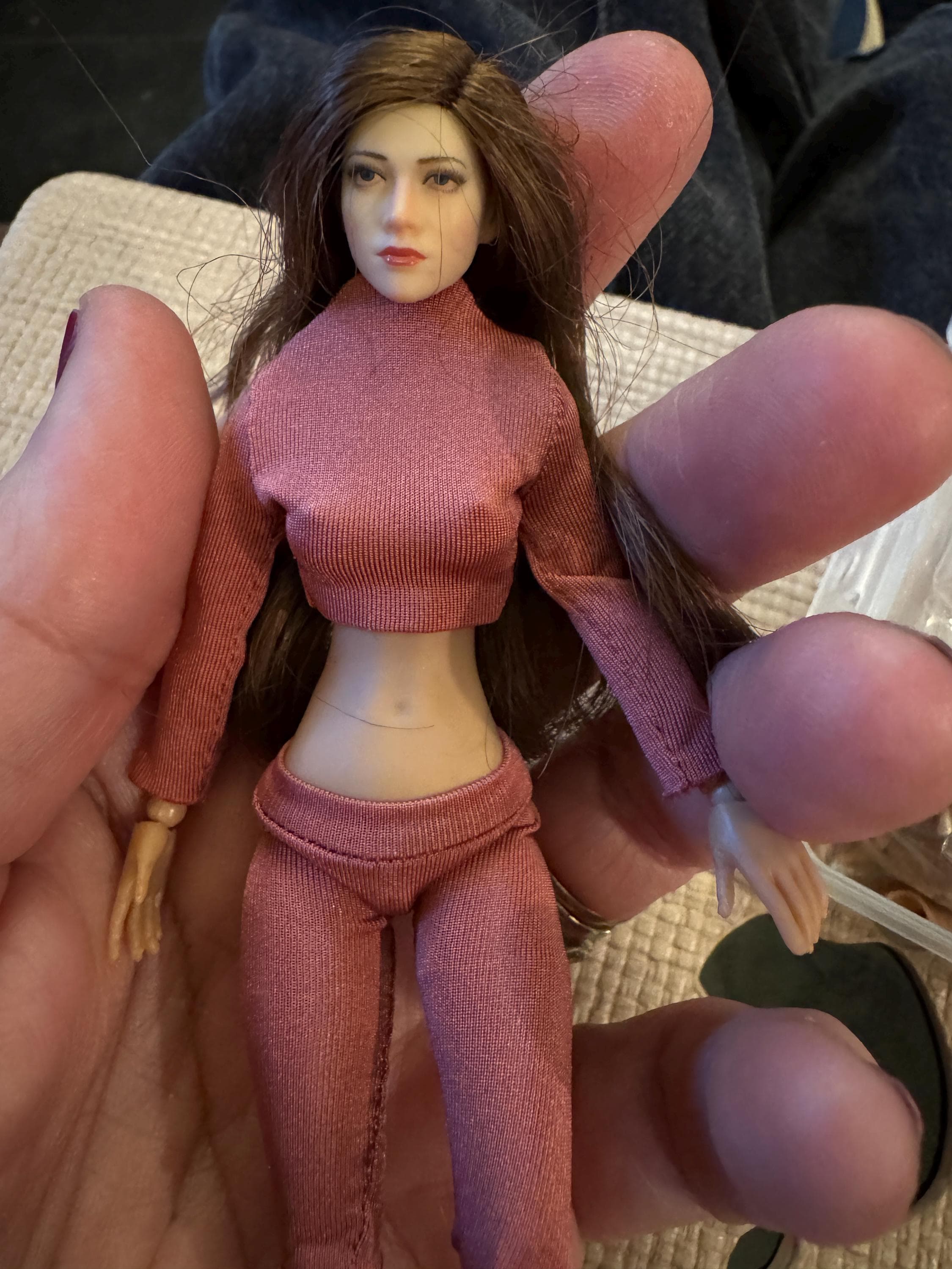 dollhouse miniature pants top shirt dress pants leggings 1/12 clothing for 6 inch doll