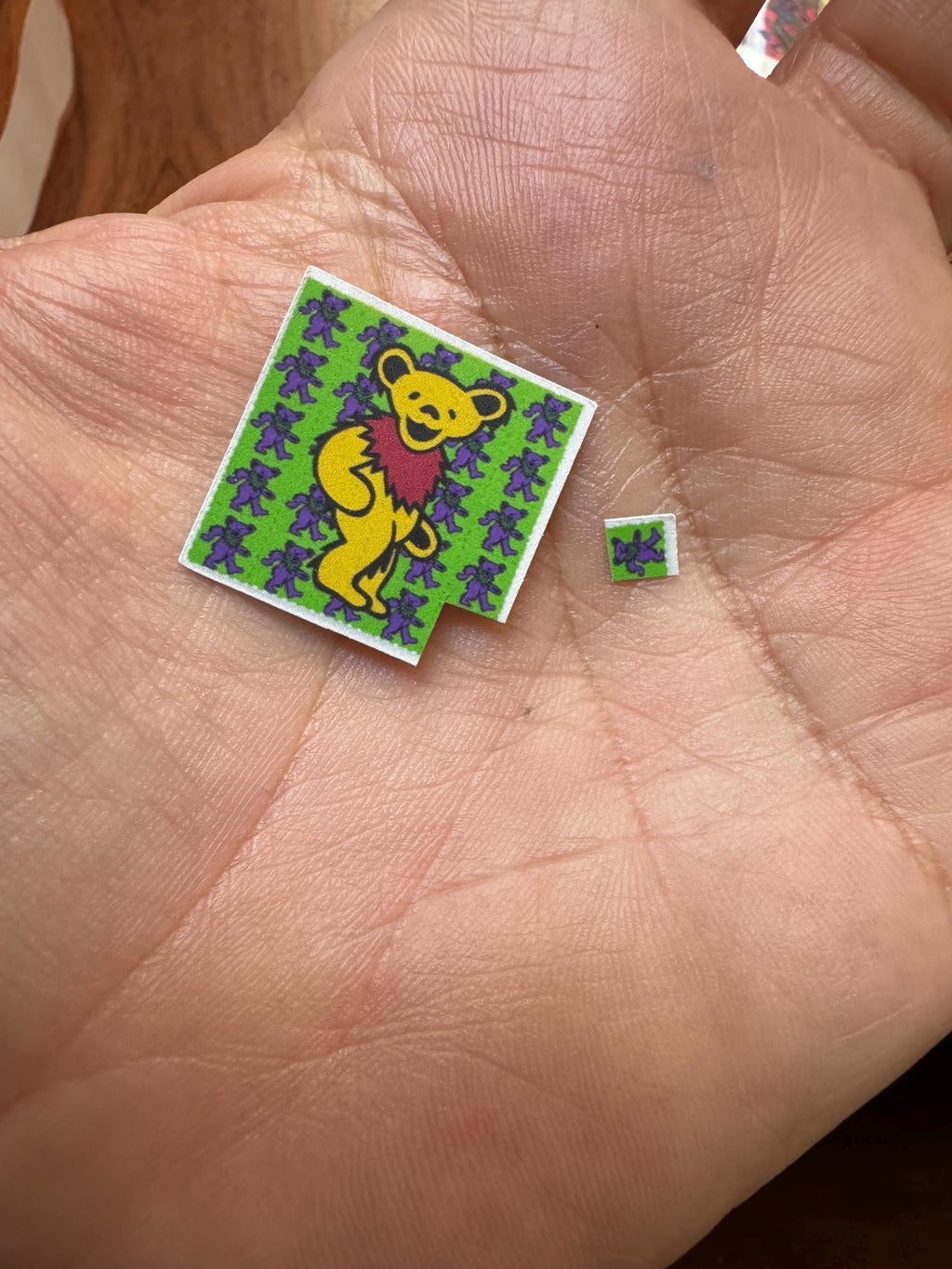 dollhouse fake miniature drugs, acid blotter Grateful Dead inspired, 1980's inspired