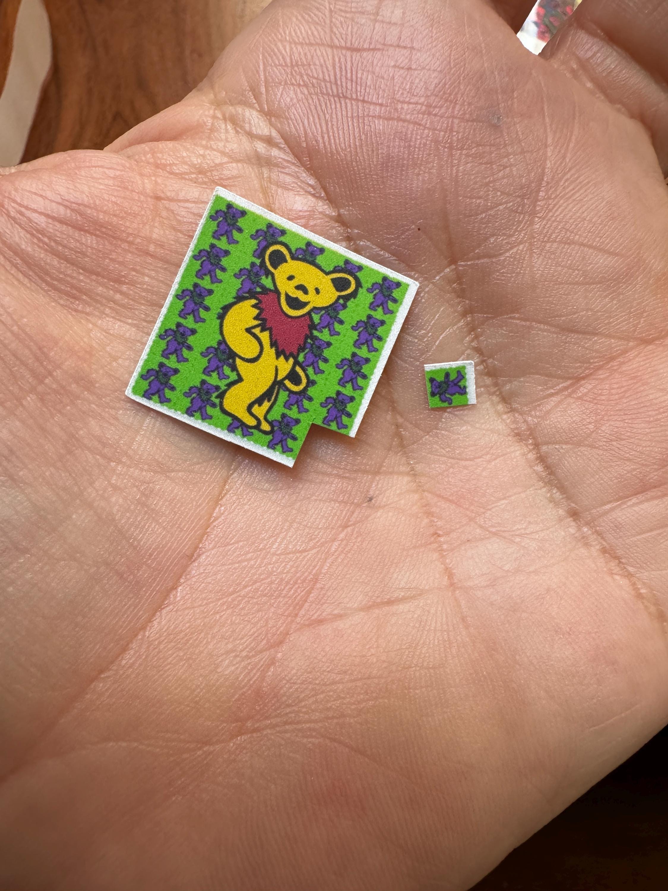 dollhouse fake miniature drugs, acid blotter Grateful Dead inspired, 1980's inspired