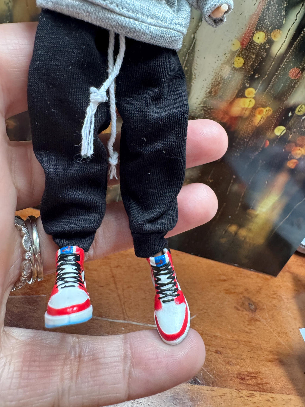 dollhouse miniature men's hoodie 1/12 joggers hoodie sweatshirt sweatpants for action figure