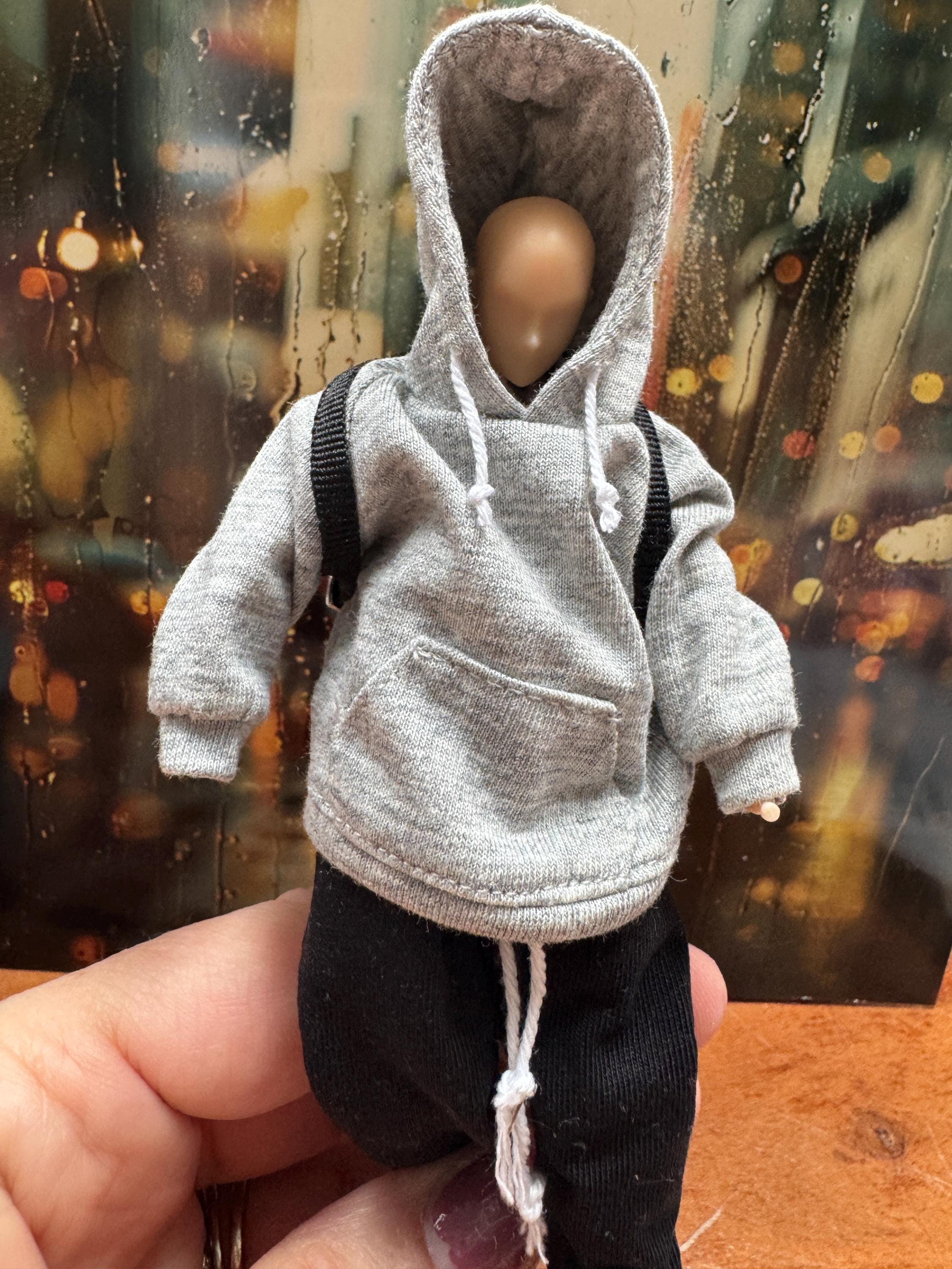 dollhouse miniature men's hoodie 1/12 joggers hoodie sweatshirt sweatpants for action figure