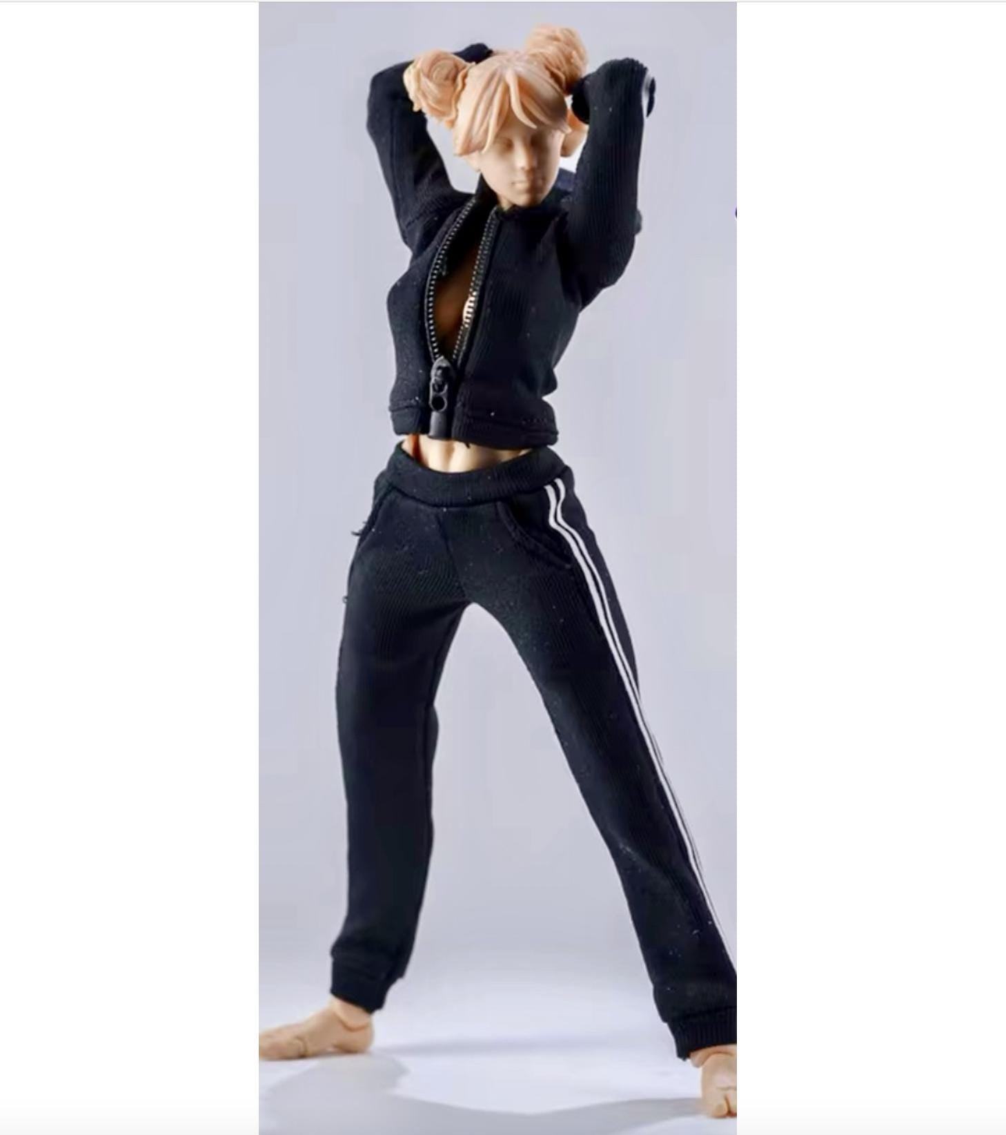 Dollhouse miniature women's jogger and pants set,  1/12 women's clothes