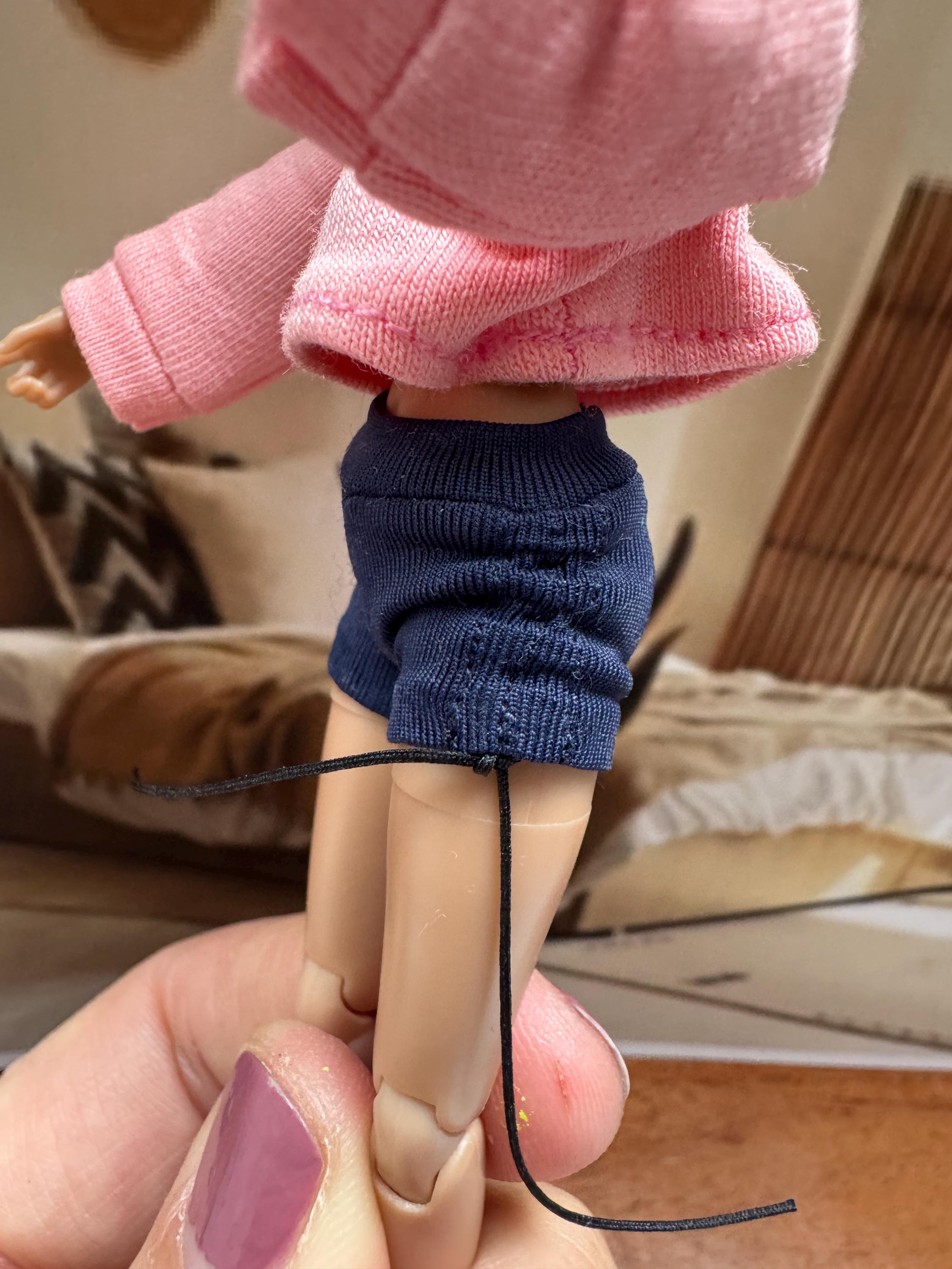 dollhouse miniature shorts, 1/12 tie side shorts