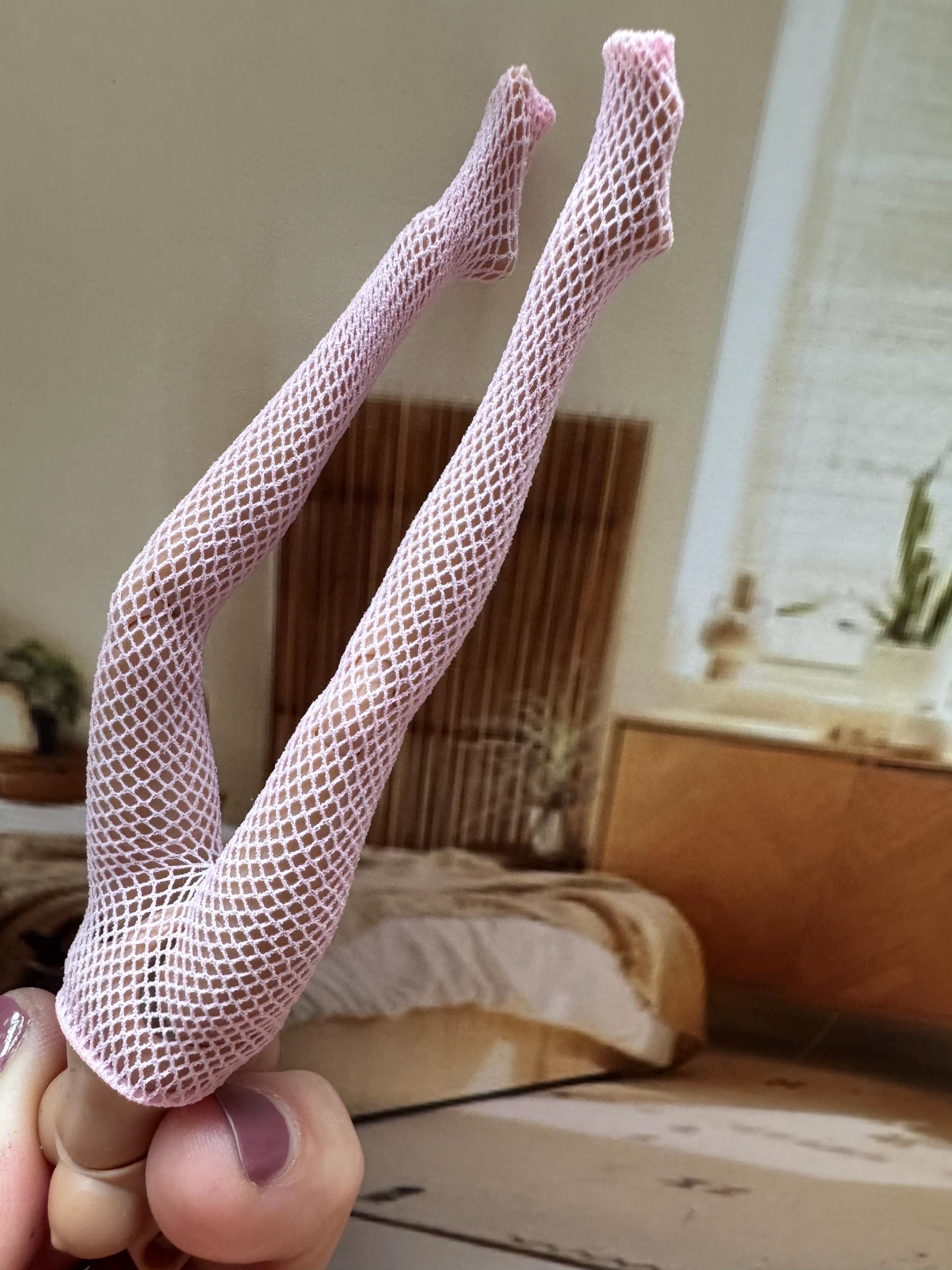 Miniature lace stockings, miniature panty hose, 1/12 lingerie