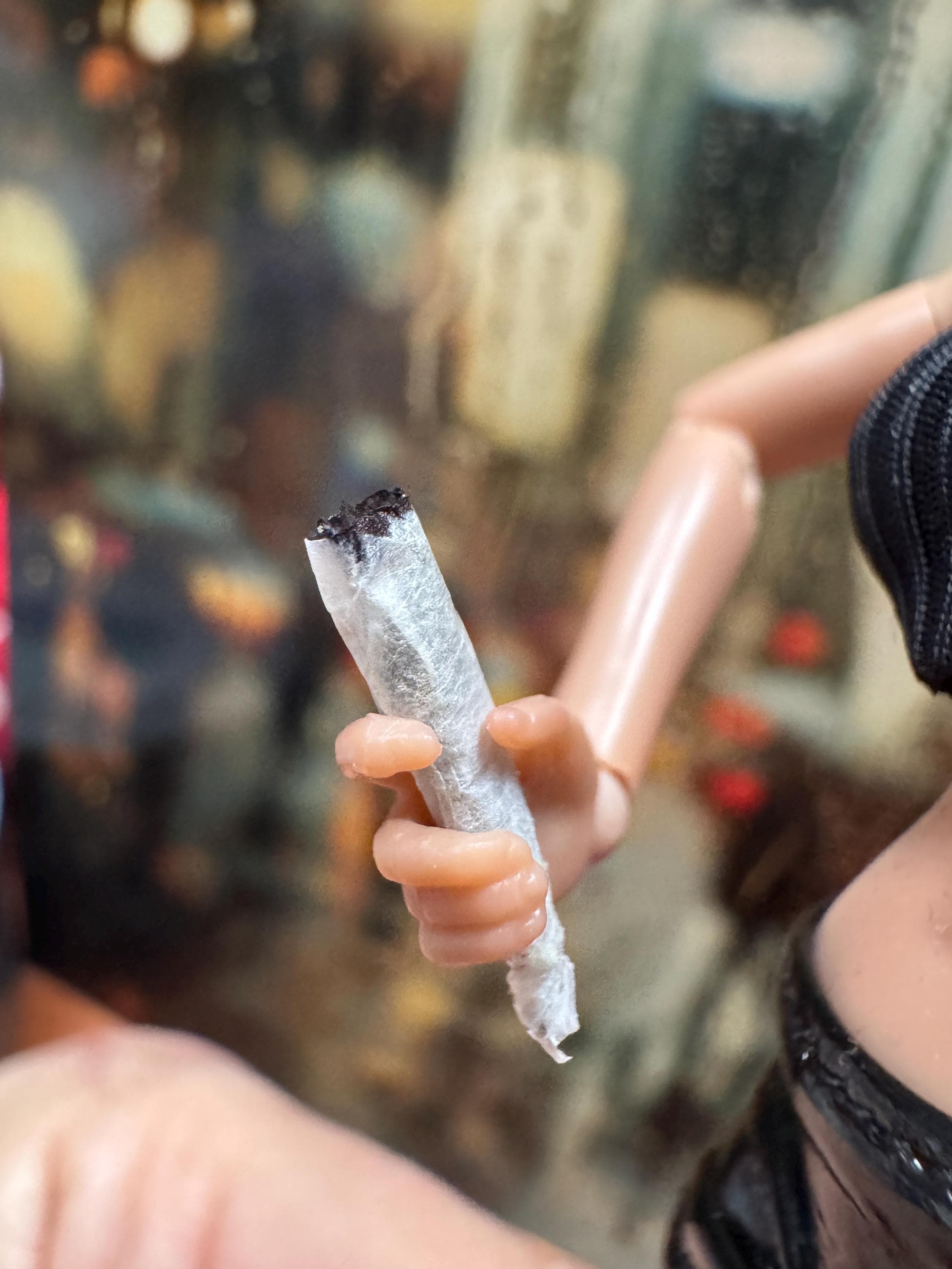 dollhouse miniature fake drugs, 1/12 scale fake weed joint humor