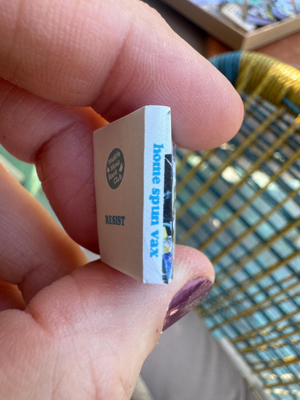 Dollhouse miniature book, Make Vaccinations! 1/12 book dollhouse library and 1/6 scale