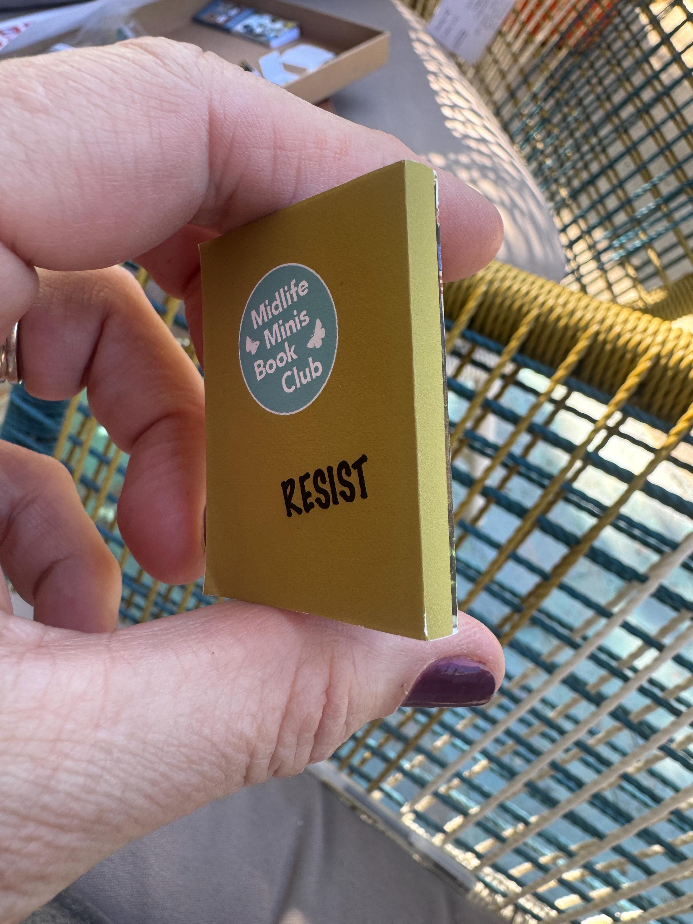 Dollhouse Miniature book, Protest bunnies! dollhouse miniature book 1/12 book dollhouse 1/6 scale book living room 1/12 bookcase political gifts hands off protest