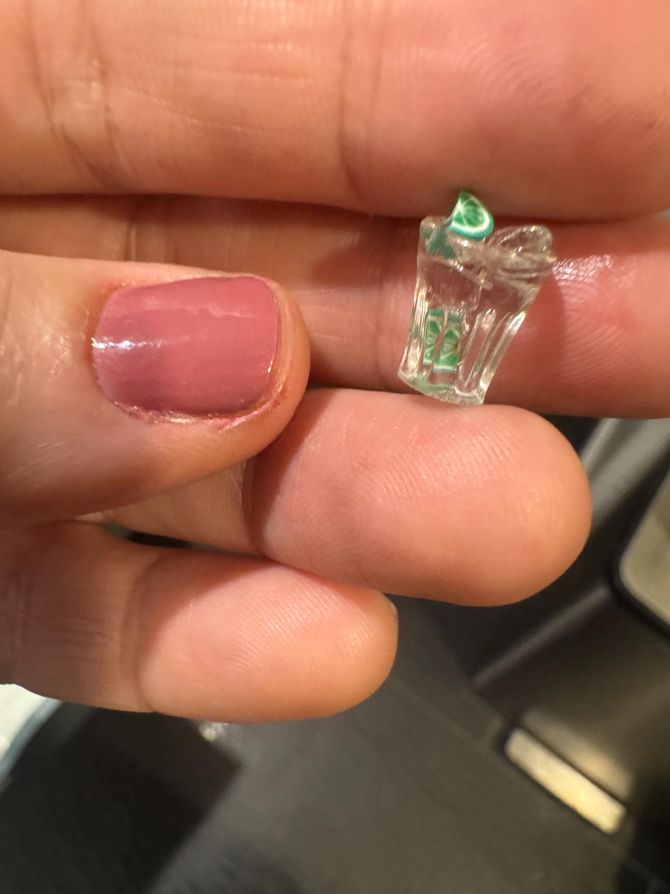 dollhouse miniature Gin and Tonic,  1/12 craft cocktail dollhouse drinks