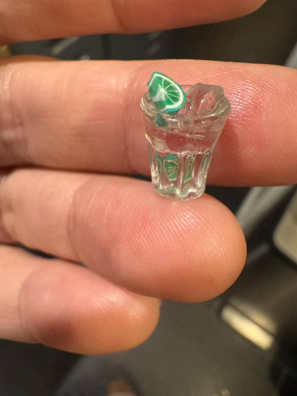 dollhouse miniature Gin and Tonic,  1/12 craft cocktail dollhouse drinks