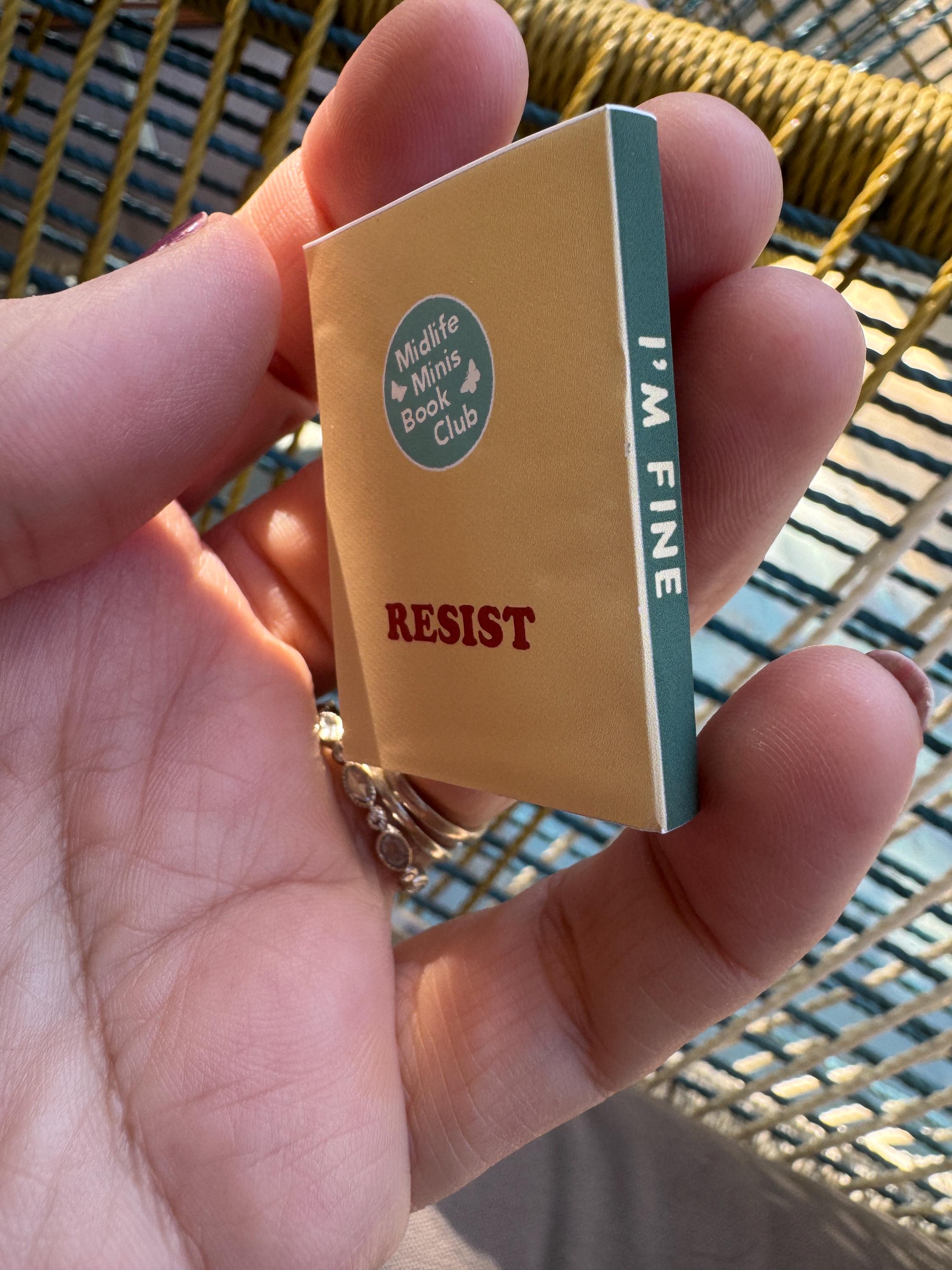 Dollhouse Miniature book, She persisted! dollhouse miniature book 1/12 book dollhouse 1/6 scale living room 1/12 bookcase sarcastic gift humor feminist gifts