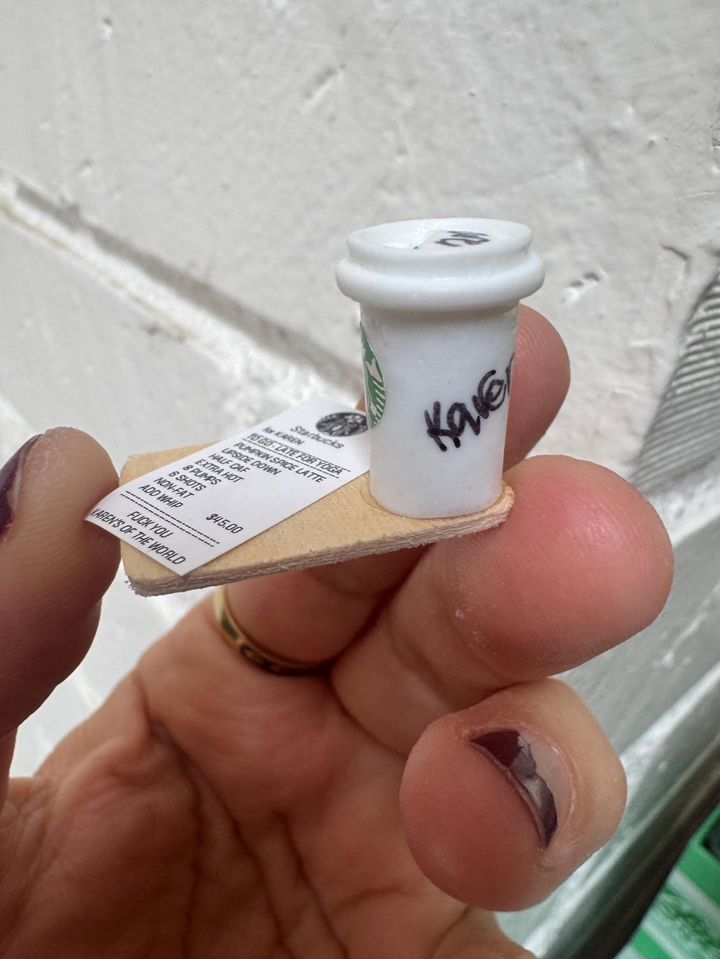 Dollhouse coffee drink 1/6 scale or 1/12 scale Starbucks by KAREN