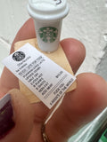 Dollhouse coffee drink 1/6 scale or 1/12 scale Starbucks by KAREN