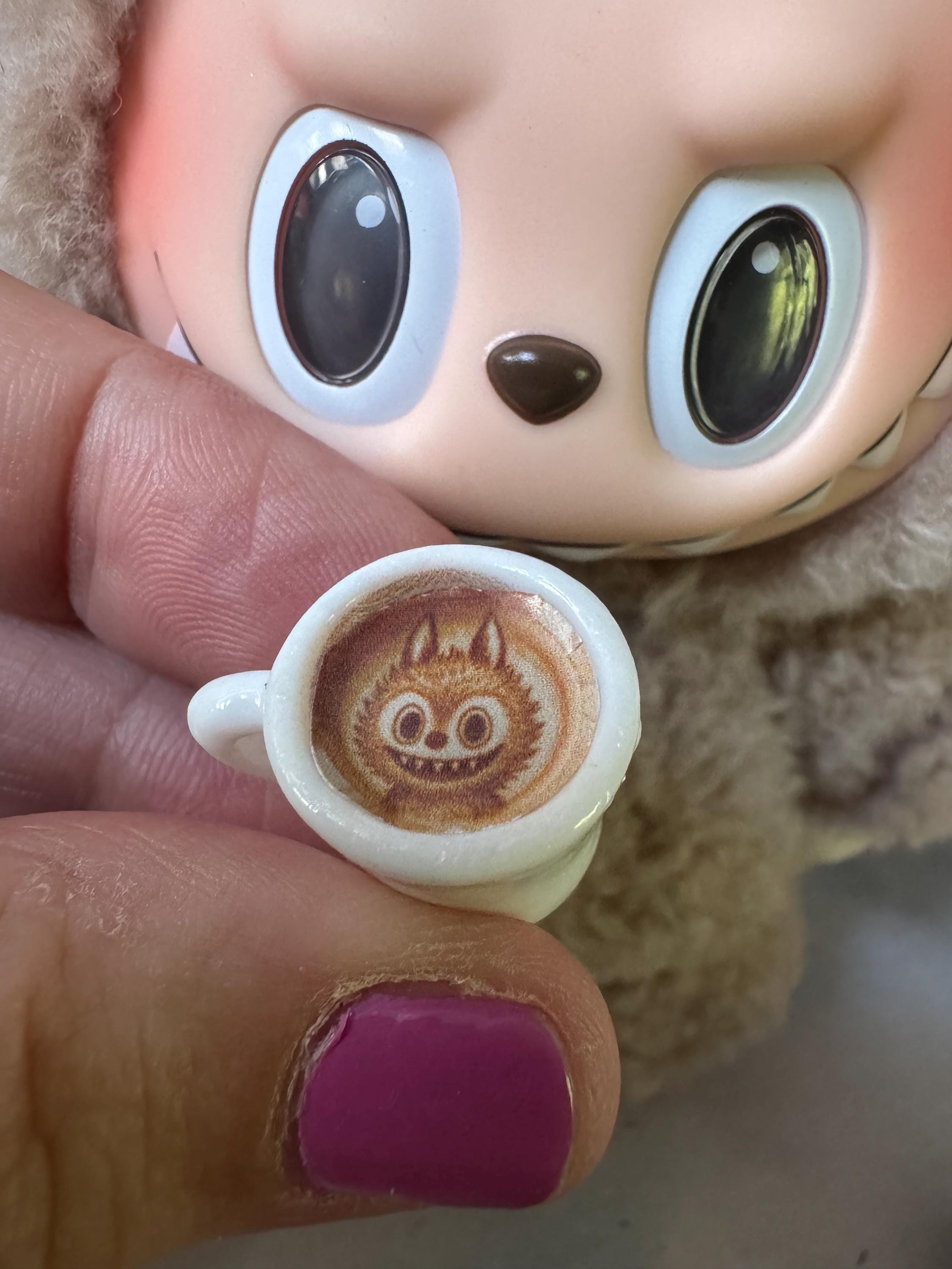 Monster coffee drink 1/6 Labubu accessory