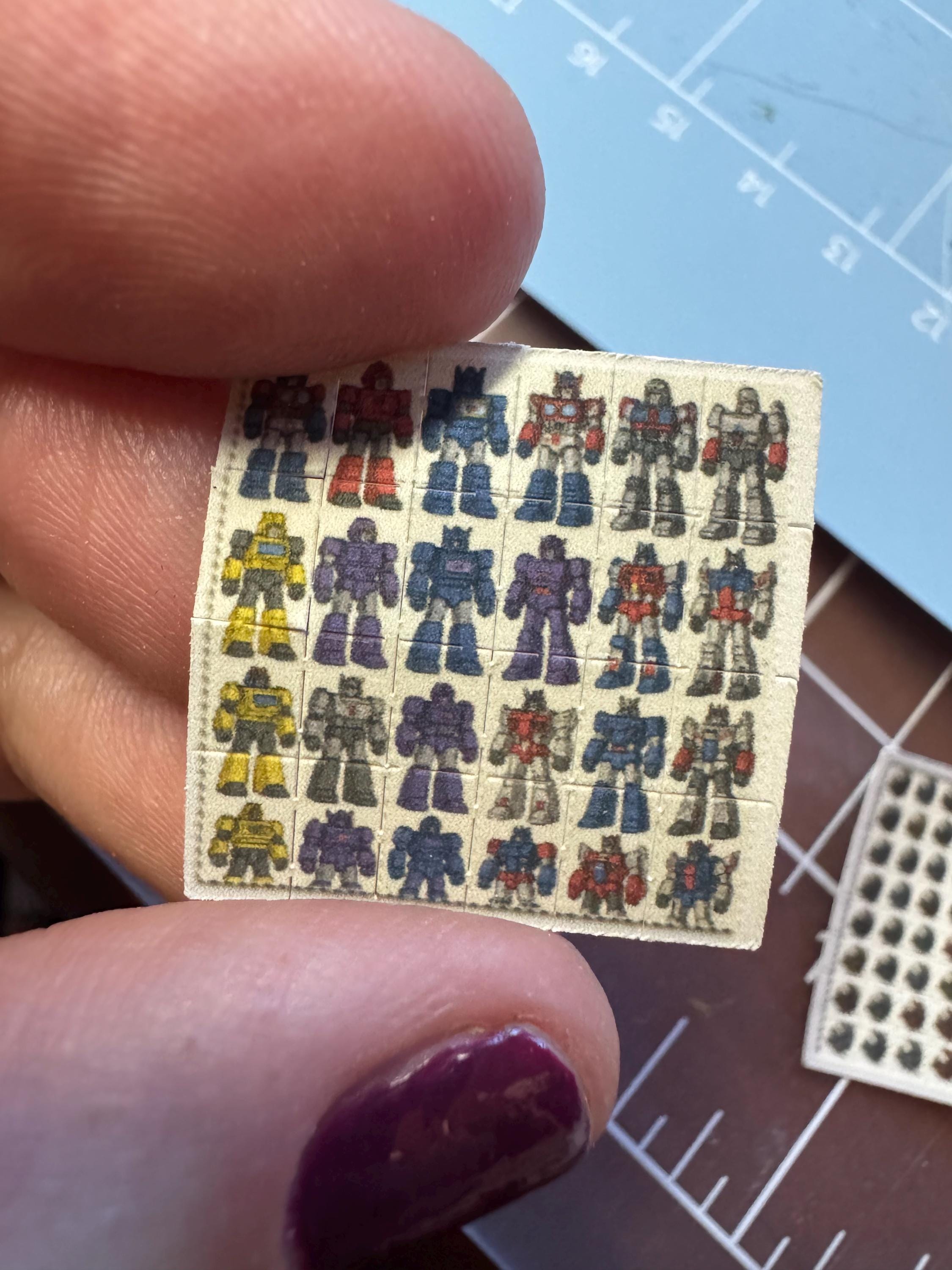 dollhouse fake miniature drugs, acid blotter Grateful Dead inspired, 1980's inspired