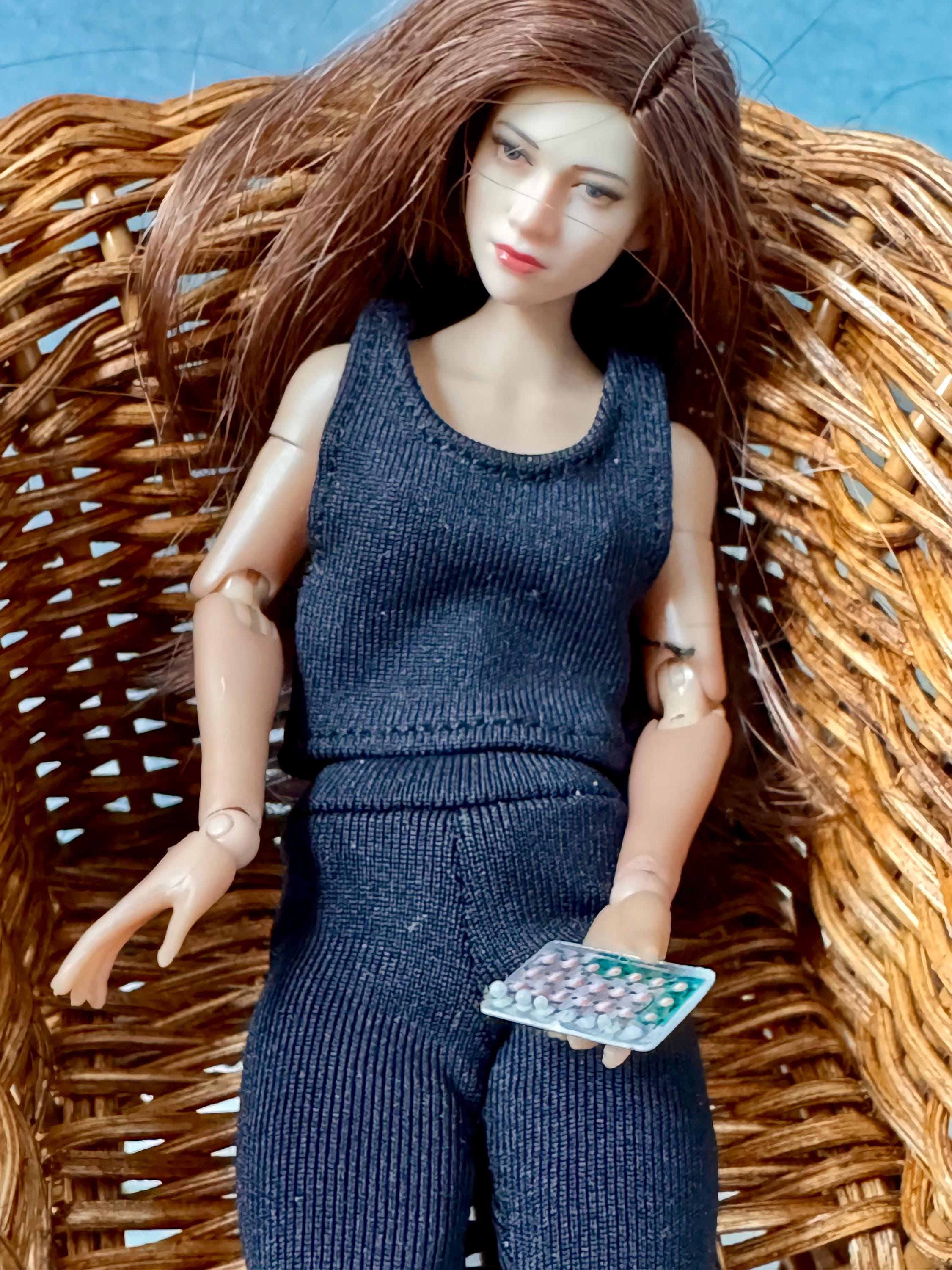 dollhouse miniature birth control 1/12 scale medicine