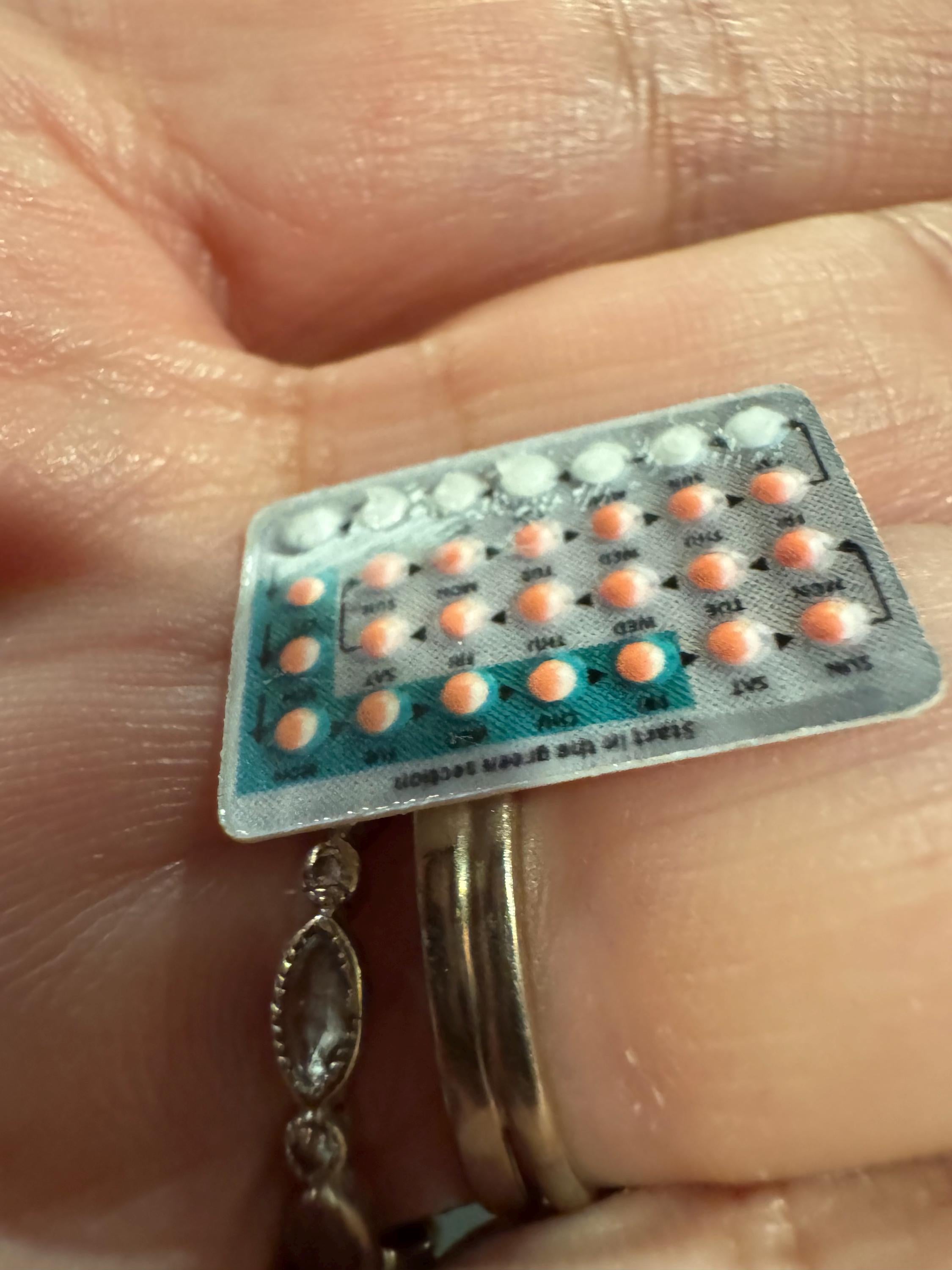 dollhouse miniature birth control 1/12 scale medicine