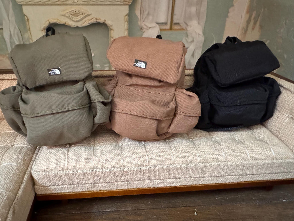 dollhouse miniature backpack 1/12 backpack for 6 inch figure