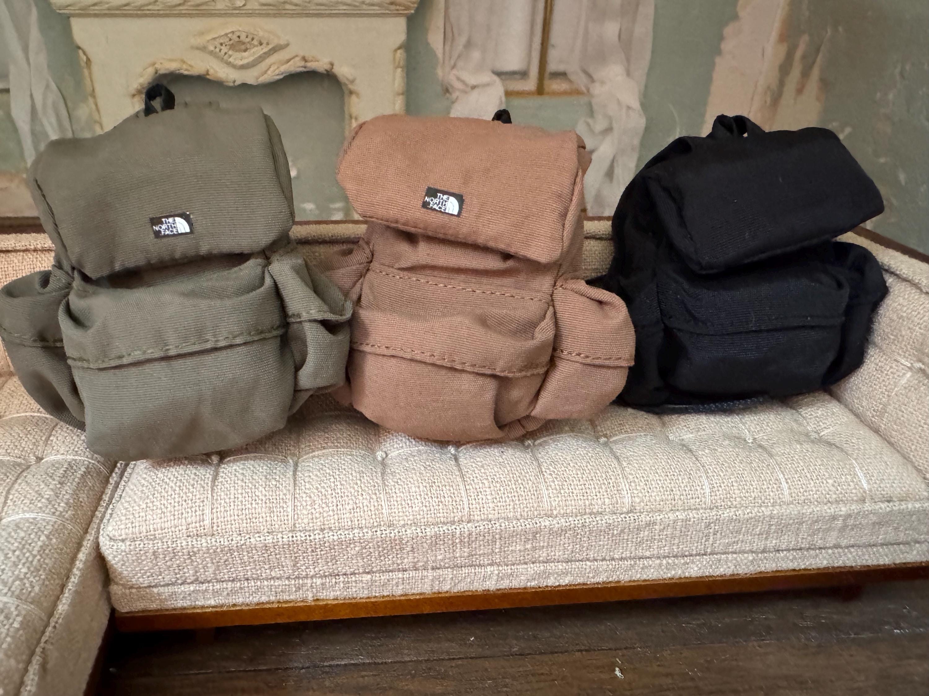 dollhouse miniature backpack 1/12 backpack for 6 inch figure