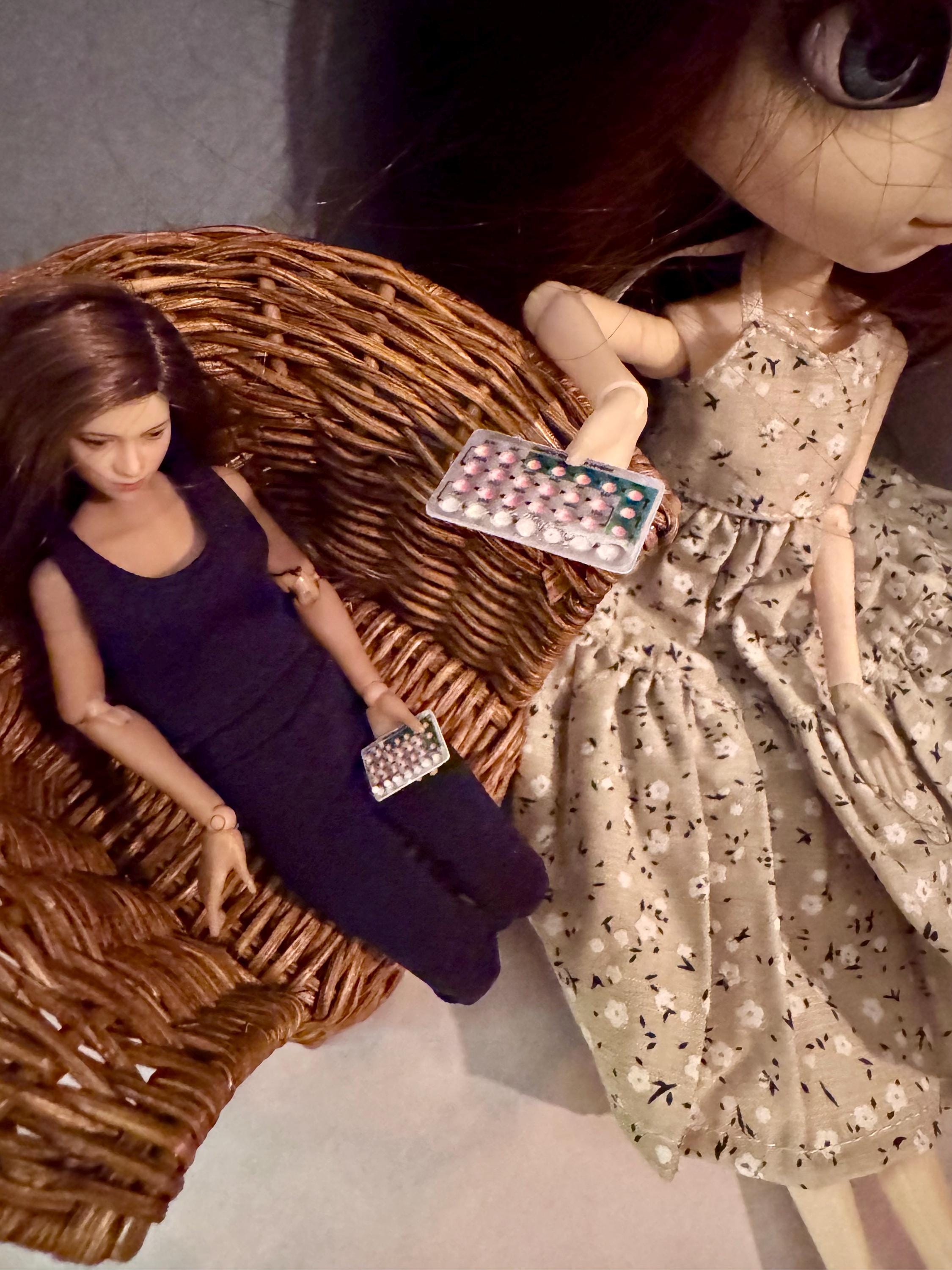 dollhouse miniature birth control 1/12 scale medicine